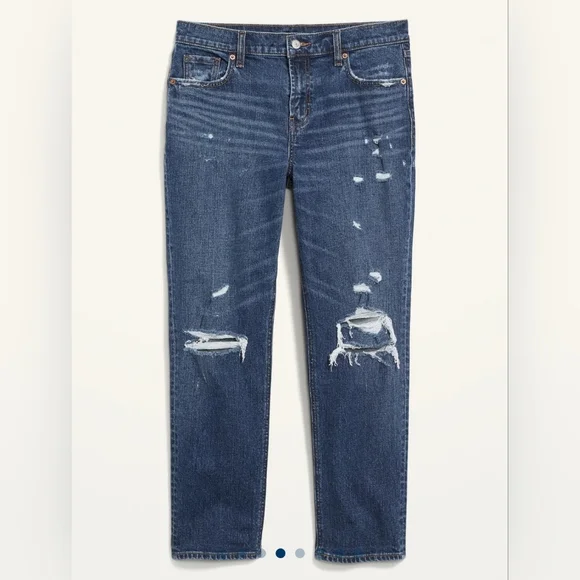 Old Navy Mid-Rise Boyfriend Jeans - Picture 1 of 9